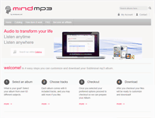 Tablet Screenshot of mindmp3.com